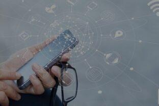 Person on smartphone